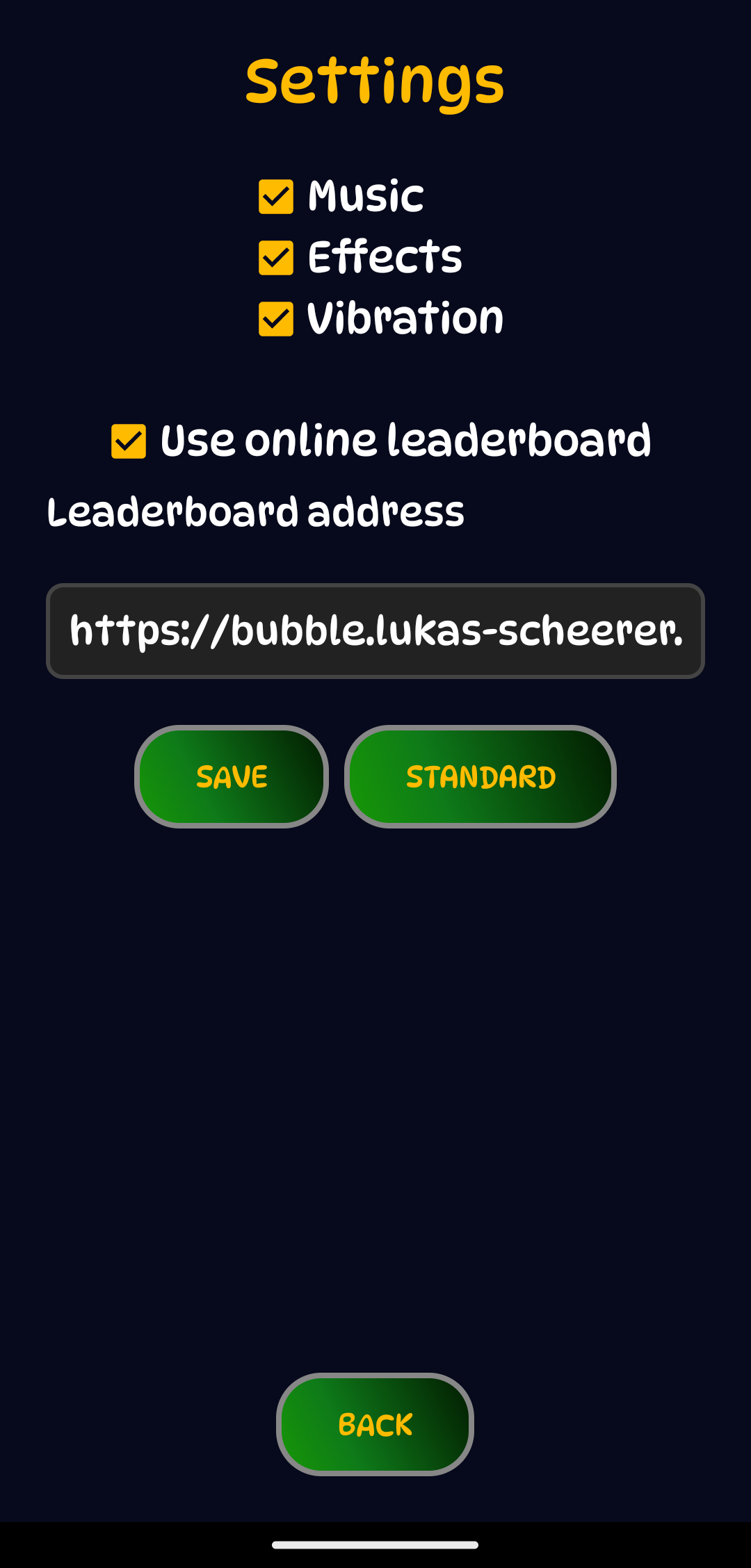 Bubble Penetration gameplay with colorful bubbles and stars
